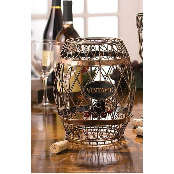 Barrel Wine Cork Keeper Collector By Grasslands Road