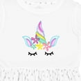 thumbnail image 4 of Inktastic Unicorn Face Girls Toddler Dress, 4 of 5