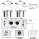 thumbnail image 3 of Calentador de cera doble AOWOSA Professional Electric 600 ml 220 W, 3 of 9