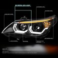 thumbnail image 4 of DNA Motoring For 04-07 BMW E60 5-Series LED Signal DRL Halo Projector Headlight Lamps Pair, 4 of 13