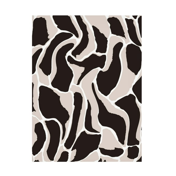 Canvas Wall Art - Treechild 'Beige And Brow Animal Pattern' Wall Art for Living Room, Bedroom, or Office D?cor by Trademark Fine Art - 14 x 19 Inches