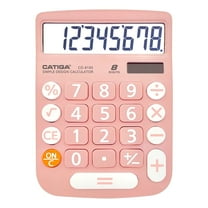 Catiga Electronics CD-8185 Large Screen Portable Calculator (Light Pink)