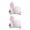White, variant on opolski 1 Pair Winter Plush Bunny Hairpins Hair Clips Vivid Color Creative Shape Adorable Sweet Hairpins Hair Accessory for Kids Rose Red