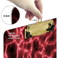 thumbnail image 3 of FMSHPON Red Lightning Clipboard Hardboard Wood Nursing Clip Board and Pull for Standard A4 Letter 13x9 inches, 3 of 7