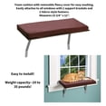thumbnail image 6 of Cat Window Perch - Sunny Kitty Window Sill Shelf with Fleece Cushion, 6 of 9