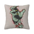 thumbnail image 1 of ZICANCN Horror Monster Blood Hand Decorative Throw Pillow Covers, Bed Couch Sofa Decorative Knit Pillow Covers for Living Room Farmhouse, 18"x18", 1 of 8