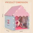 thumbnail image 4 of Fenbeli 2 in 1 Kids Play Tent with Padded Mat and Lights, Tent for Kids Indoor & Outdoor, with Windows, Pink, 4 of 8