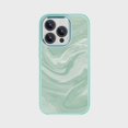 thumbnail image 1 of Caseco iPhone 15 Pro Case With Mag-Safe - Green Swirl, 1 of 5