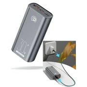 Poweradd Pro 10000mAh Power Bank Portable Charger 30W Fast Charging for Samsung, iPhone, iPad, Tablet