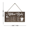 thumbnail image 5 of 1PC Wooden Kitchen Rules Wall Pendant - Kitchen Rules Decoration for Home (7.9 x 3.9 Inches), 5 of 7