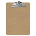 thumbnail image 2 of OIC Hardwood Clipboard 1" Clip Capacity - 8 1/2" x 11" - Spring Clip - Hardwood - Brown - 1 Each, 2 of 2