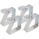 thumbnail image 1 of Kitchen Craft - Juego de 4 clips para mantel de acero inoxidable con diseño de sol, 1 of 3