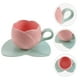 thumbnail image 2 of 1 Juego de Taza de Café con Platillo Taza de Café de Cerámica Diseño de Tulipán Taza de Té Taza de Leche, 2 of 5