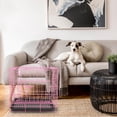 thumbnail image 4 of WASHWEPE Portable Dog Crate Iron Pink 1Set for Training, 4 of 6
