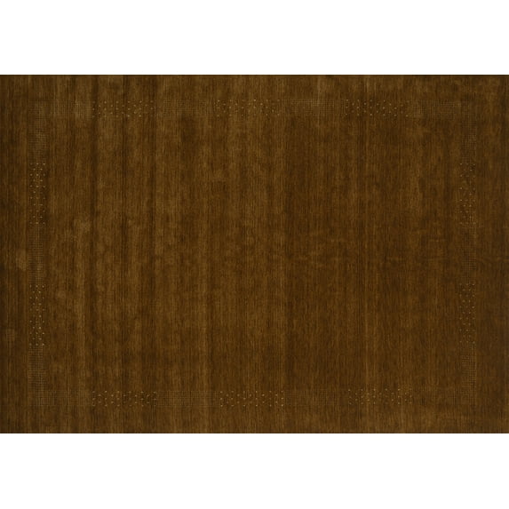 Ahgly Company Machine Washable Indoor Rectangle Abstract Turquoise Blue Contemporary Area Rugs, 5' x 7'