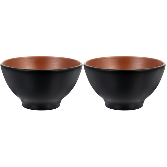 Anti-earth Clay Ramen Bowl Household Bowls Retro Food Serving Canteen Noodle Restaurant Noddle 2 PCS