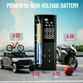 thumbnail image 4 of GOOLOO AP150 Cordless Tire Inflator Portable Air Compressor, 150 PSI Air Pump for Car Tires, 6000mAh Tire Pump with Pressure Gauge, LED Light, Auto-shutoff for Bicycle Bikes Motorcycles Balls, 4 of 12