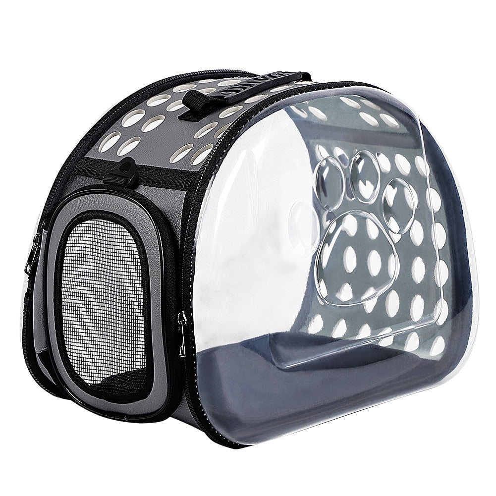 OTVIAP Outdoor Foldable Pet Carrier Soft Side Hard Cover Handbag for