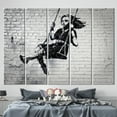 thumbnail image 5 of Banksy Girl On Swing, 3D Printed Canvas, Large Wall Art, Printed Canvas, Street Canvas Decor, Swing Girl Canvas Poster, Graffiti Art, Canvas Wall Decor - 5P-Gallery Wrapped, 5 of 9