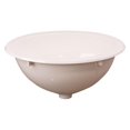 thumbnail image 2 of Single Bowl RV 13-3/4" Long x 10-3/8" Wide Bathroom Sink (White/Parchment) (White), 2 of 6