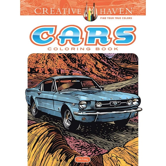 Dover Publications Cars Adult Coloring Book