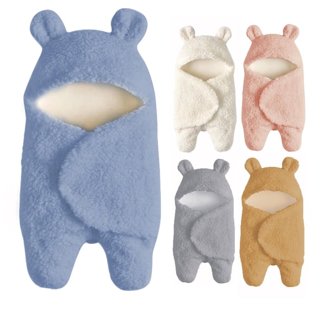 Manta Nunibum para bebés, de felpa, con capucha, para recién nacidos de 0 a 6 meses