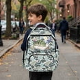thumbnail image 6 of Bulopur Green Camo Bass Kids Backpack for Girls Boys,Learning Fishing Cartoon Print School Bag Lightweight/Breathable/Durable/Waterproof Multi-Pocket Book Bag for Kids 6-12, 6 of 8