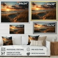 thumbnail image 4 of Designart "Golden Sands Beach Photo XXII" Nautical & Beach Floater Framed Wall Art Print, 4 of 7