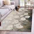 thumbnail image 3 of Spring Flowers Area&nbsp;Rug 2.7x5ft Oil Painting Style Abstract Beige Floral Non-Slip&nbsp;Washable Square&nbsp;Rugs Soft Felt Indoor Floor Mat for Bedroom Kitchen Living Room Bathroom, 3 of 9