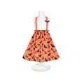 thumbnail image 5 of Ensemble 2 Pcs Robe Fille T-Shirt Jupe à Bretelles Motif Bat Halloween 5 Ans, 5 of 5