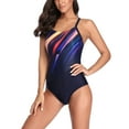 thumbnail image 5 of Women One Piece Athletic Swimsuit Competition Bathing Suit Lap Swimming, 5 of 8
