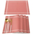 thumbnail image 3 of Solid Color Coral Red Table Runner Home Wedding Decor Table Flag Mat Table Centerpieces Decoration Party Dining Long Tablecloth, 3 of 7