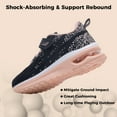 thumbnail image 3 of NRNHI Boys Girls Shoes Kids Sneakers Running Tennis Athletic Shoes Breathable Sport Walking Shoes (BlackOrange Size 1 Child), 3 of 7