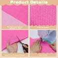 thumbnail image 3 of Paquetes de telas de patchwork de algodón rosa intenso con mini lunares de 40x62 pulgadas para costura y manualidades, 3 of 9
