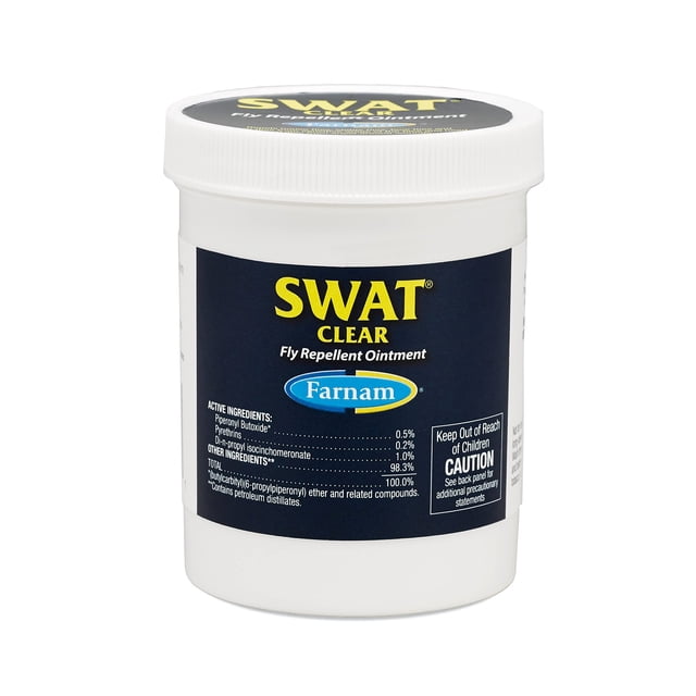 Pomada repelente de moscas Farnam SWAT Clear para caballos, 200 ml