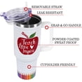 thumbnail image 3 of Teacher Appreciation Gifts 40oz Tumbler with Handle and Straw Lid|Teacher Gifts Vacuum Insulated Leak Proof Tumbler Teacher Gifts for Women|Best Teacher Gifts Stainless Steel Travel Mug |Red Apple, 3 of 6