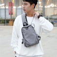 thumbnail image 4 of Bolso de hombre, bolso de mensajero, bolso de pecho informal de moda para hombre, bolso de tendencia simple, bolso de hombro de estilo japonés para mujer, 4 of 6