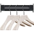 thumbnail image 2 of NOGIS 2 Pack Black Closet Rod Bracket Stainless Steel Wardrobe Rod Holder Heavy Duty Closet Rod Holders with Screws Closet Pole Socket Flange Closet Rod End Support, 2 of 7