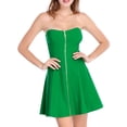 thumbnail image 2 of Mini Vestido De Fiesta Sin Tirantes Allegra K Día de San Patricio Verde S, 2 of 7