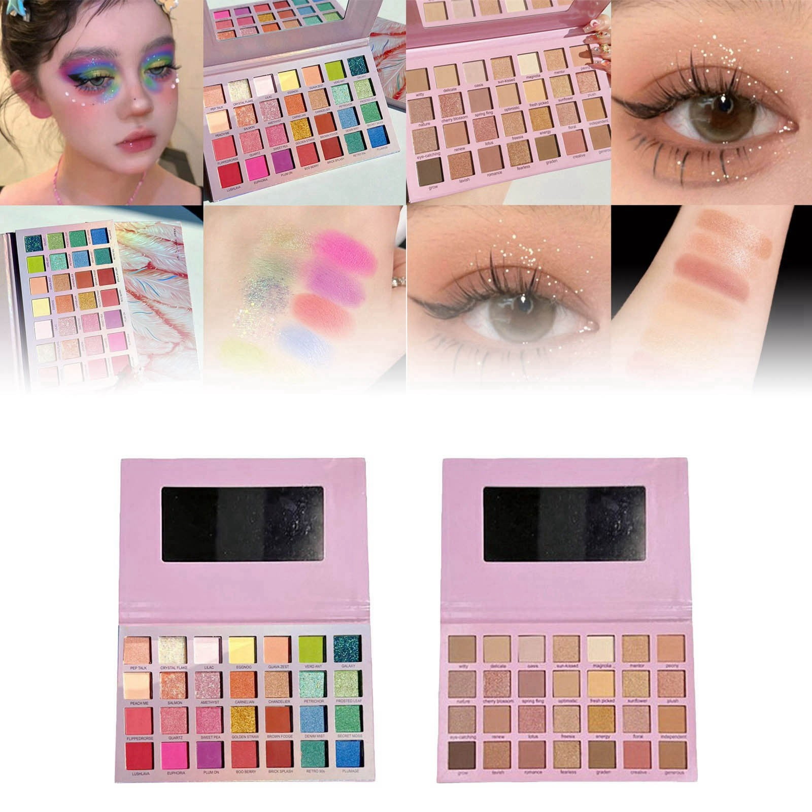 Eye Shadow Applicators Short Anime Makeup Stay en Cosmetics Glitter Two Faced Earths Pearl Eye Shadow Makeup Korean Cosmetics by Cosmetics Stones for Makeup Make up Kits for Girls Ages 8-12 Champagne