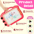 thumbnail image 6 of Xueyu Toys for 3 Year Old, Magnetic Drawing Board, Toddler Toys for Age 2 3, Writing Doodle Board, Educational Learning Baby Toy, Birthday Best Gifts (Red), 6 of 7