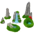 thumbnail image 1 of 6 piezas de mini rocalla artificial de montaña, mini piscina de agua, figura decorativa de resina en miniatura para jardín, pecera, montaña, 1 of 7