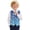 Blue Snowflake Pattern, variant on Dog Gift Box Polyester Children Suit Vest Breathable No Shrink Children Formal Suit Vest for Boys