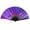 A, variant on 13in Kung Fu Folding Hand Fan, Large Glitter Holographic Dance Fan, Iridescent Metal Folding Fan, Performance Applause Fan, Colorful Hand Fan,K
