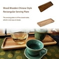 thumbnail image 3 of stanreset Wood Serving Plate Chinese Style Solid Color Home Restaurant Dessert Coffee Sugar Melon Seeds Tray Dish Tableware Light Color, 3 of 6