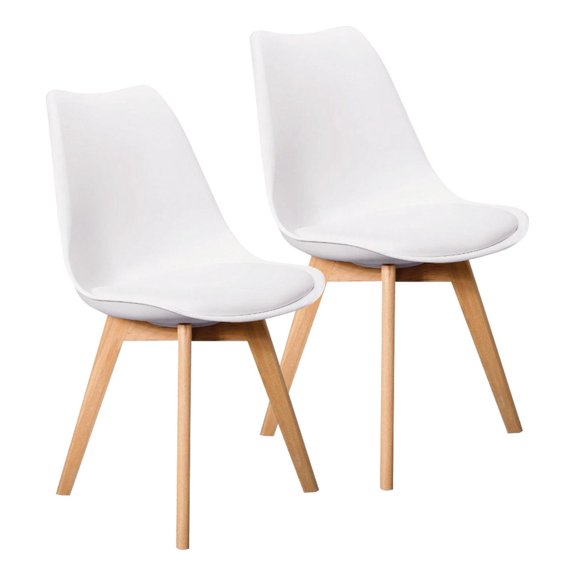 Set/Kit 2 Silla Tulip Eames Acojinada Minimalista Moderna