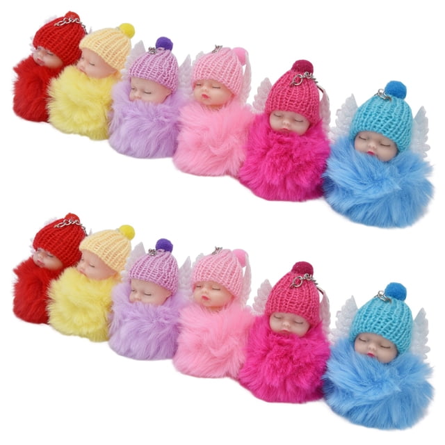 Llavero Con Pompón De Muñeca, Llavero De Muñeca Esponjoso, Multiusos, Interactivo, Brillante, Decorativo, Lindo Y Esponjoso Para Decoración De Juguetes Para Niños