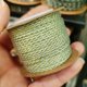 thumbnail image 3 of 1 rollo de hilo de algodón frotado a mano dorado de 1,8mm, collar no elástico, cadena de abalorios, borla de cuerda Wenju Bodhi DIY (verde + dorado), 3 of 5
