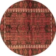 thumbnail image 1 of Ahgly Company Indoor Round Persian Brown Traditional Area Rugs, 6' Round, 1 of 4