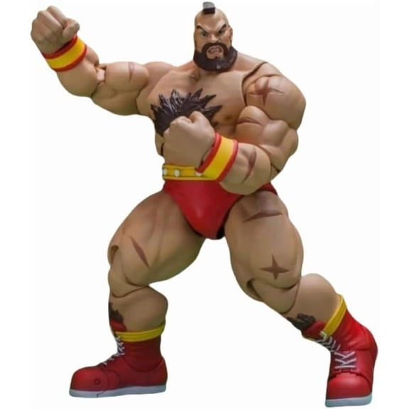 New Zangief Figure, Movable Fighting Strong Zangief Figurine 22cm/8.7inch PVC Character Action Model Figure Statue Decoration Ornament Gifts